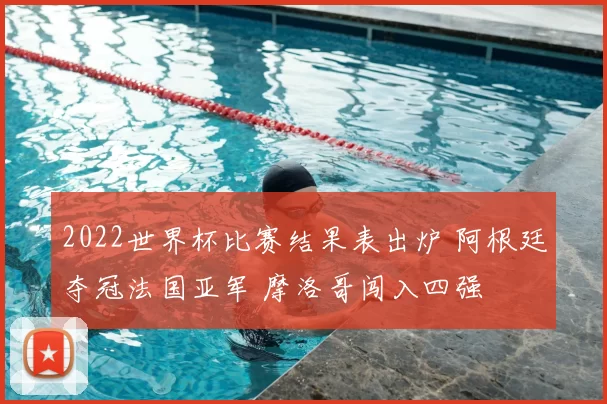 2022世界杯比赛结果表出炉 阿根廷夺冠法国亚军 摩洛哥闯入四强